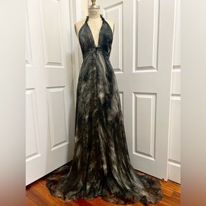 LoveShackFancy silk halter dress